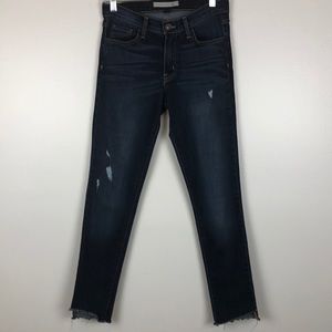 Flying Monkey Distress Raw Hem Skinny Jean Size 27